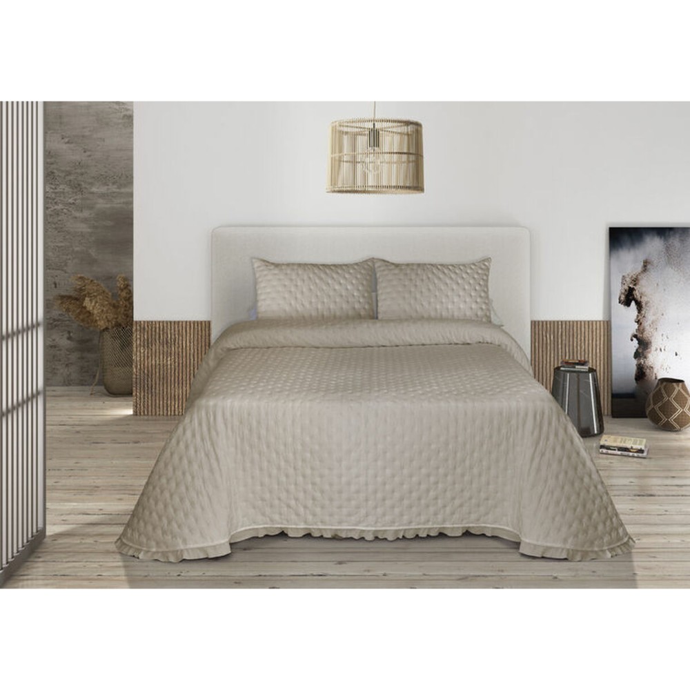 Bedspread (quilt) Pierre Cardin AROA Beige Single (2 Pieces)