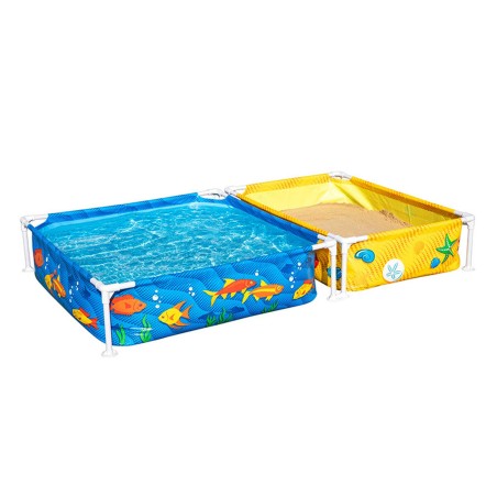 Bestway Piscine Rigide Enfant Avec Bac à Sable 213x122x30,5 cm +2 ans Jardin 00561