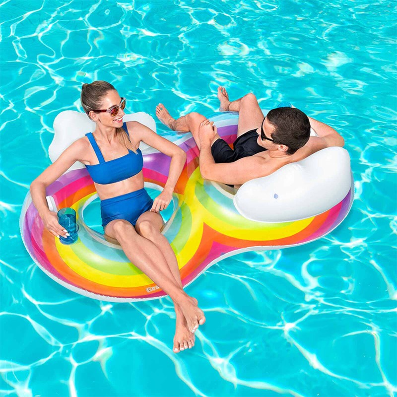 Inflatable Wheel Bestway Rainbow 186 x 116 cm