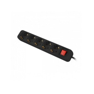 Power Strip - 5 Sockets Schuko Lanberg 1,5 m Black