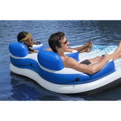 Bestway Fauteuil Gonflable Double Hydro-Force 196x193 cm Plage et Piscine 43534