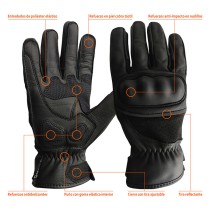 Motorrad-Handschuhe JUBA Schwarz 7