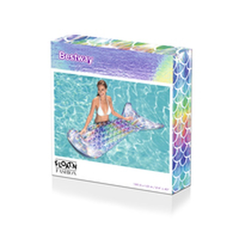 Bestway Matelas Gonflable Sirène Iridescente 193x101 cm Plage et Piscine 43413