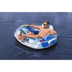 Bestway Bouée Gonflable Rapid Rider avec Poignées et Refroidisseur 165x148 cm Plage et Piscine 43726