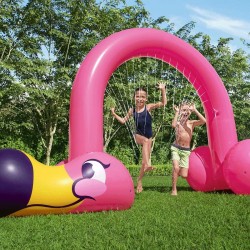 Water Sprinkler and Sprayer Toy Bestway Plastic 340 x 110 x 193 cm Pink flamingo