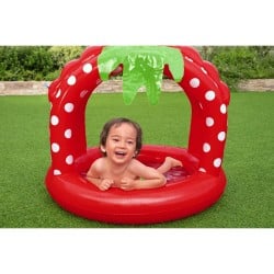 Bestway Piscine Gonflable Enfant avec Toit Sol Rembourré 91x91x91 cm +2 Ans Jardin 52387