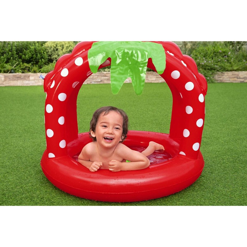 Bestway Piscine Gonflable Enfant avec Toit Sol Rembourré 91x91x91 cm +2 Ans Jardin 52387