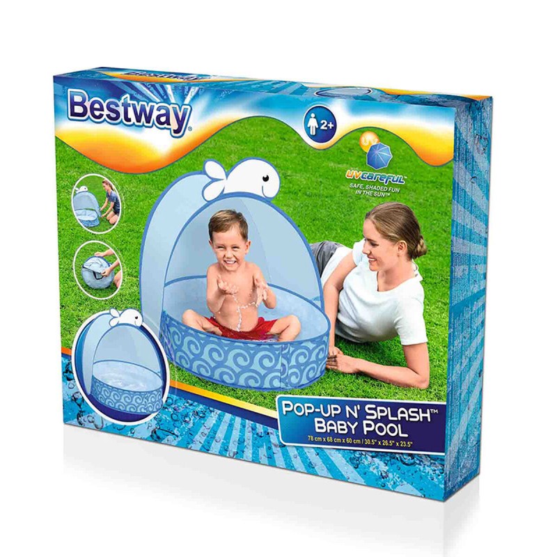 Bestway Auto-Assemblage Piscine Enfant Baleine 78x68x60 cm +2 Ans Jardin 52577