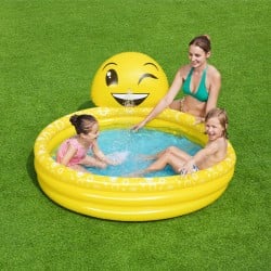 Bestway Piscine Gonflable Enfant Jet Sourire 165x144x69 cm +2 Ans Jardin 53081