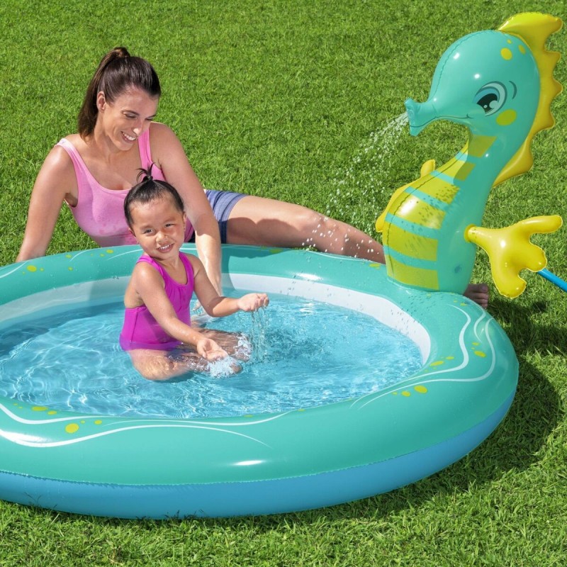 Inflatable Paddling Pool for Children Bestway Sea Horse 188 x 160 x 86 cm