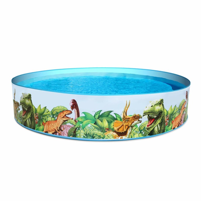 Bestway Piscine Rigide Enfant PVC Dinosaures 244x46 cm +3 Ans Jardin 55001