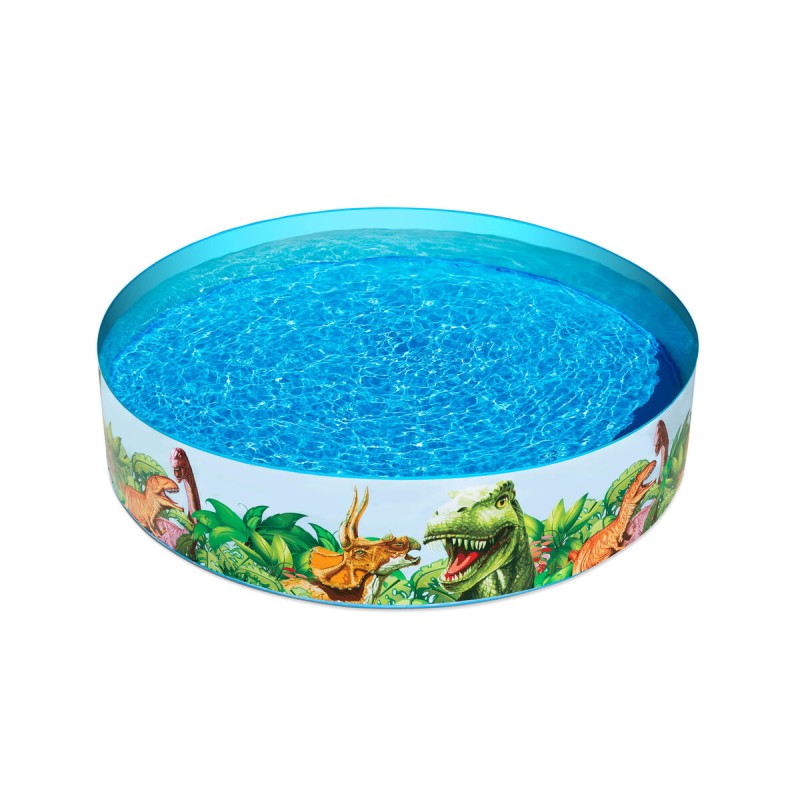 Bestway Piscine Rigide Enfant PVC Dinosaures 244x46 cm +3 Ans Jardin 55001