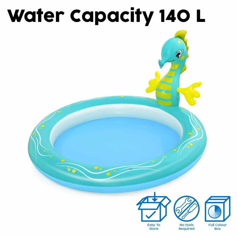 Inflatable Paddling Pool for Children Bestway Sea Horse 188 x 160 x 86 cm