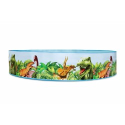 Bestway Starres Kinderbecken PVC Dinosaurier 244x46 cm +3 Jahre Garten 55001