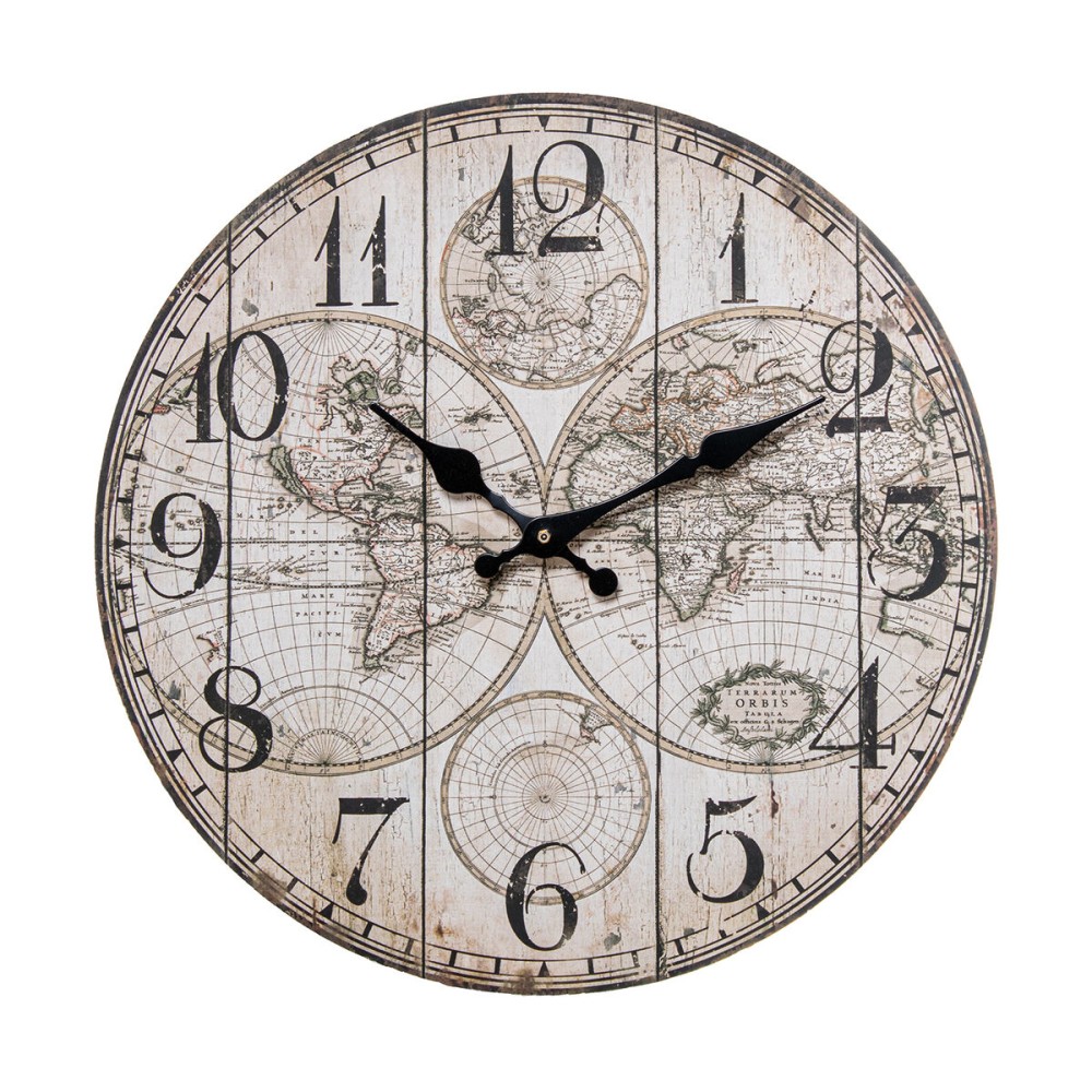 Horloge Murale Alexandra House Living Multicouleur Bois 34 x 4 x 34 cm