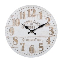 Horloge Murale Alexandra House Living Blanc Multicouleur Bois 34 x 4 x 34 cm