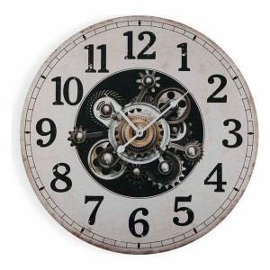 Wall Clock Versa Wood (3 x 58 x 58 cm)