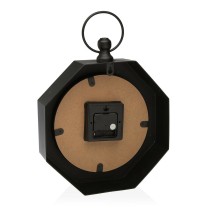 Wall Clock Versa bLACK Metal (28 x 8 x 40 cm)