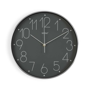 Horloge Murale Versa Alumin G Gris Aluminium 4,4 x 25,8 x 25,8 cm