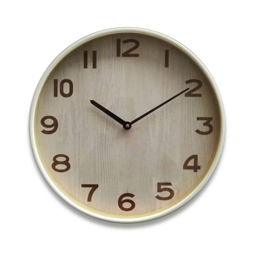 Wall Clock Versa Crystal MDF Wood 4,5 x 40 x 40 cm