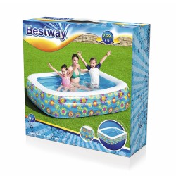 Inflatable Paddling Pool for Children Bestway Multicolour 229 x 152 x 56 cm Floral