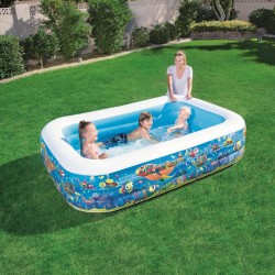 Bestway Piscine Gonflable 3 Chambres Floral 229x152x56 cm +6 Ans Jardin 54120