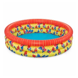 Bestway Piscine Gonflable Enfant 3 Anneaux Papillons 168x38cm +2 Ans Jardin 51202