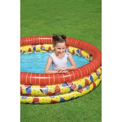 Bestway Piscine Gonflable Enfant 3 Anneaux Papillons 168x38cm +2 Ans Jardin 51202