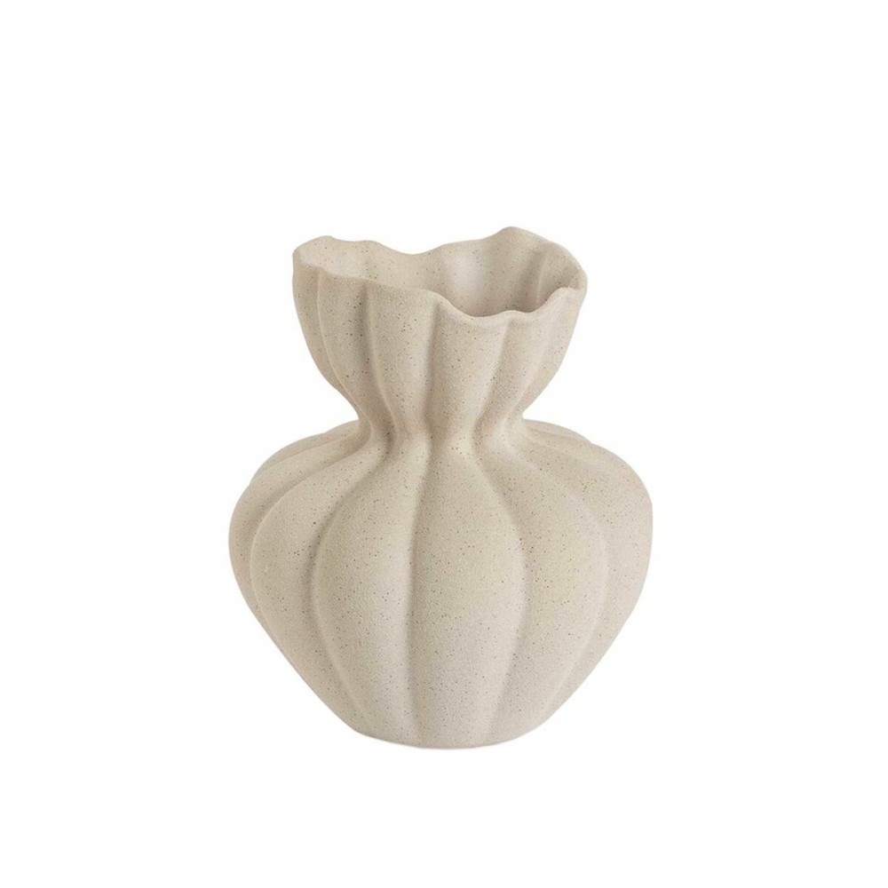 Vase Alexandra House Living Capri White Ceramic 17 x 19 x 9 cm