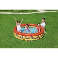 Bestway Piscine Gonflable Enfant 3 Anneaux Papillons 168x38cm +2 Ans Jardin 51202