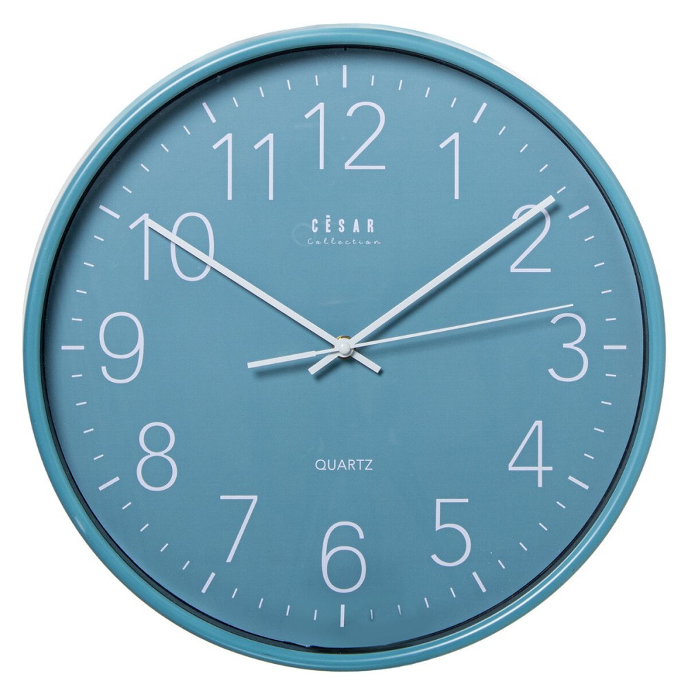 Horloge Murale Alexandra House Living Bleu Acrylique Plastique 38 x 5 x 38 cm