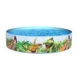 Bestway Piscine Rigide pour Enfants PVC Dinosaures 183x38 cm +2 Ans Jardin 55022