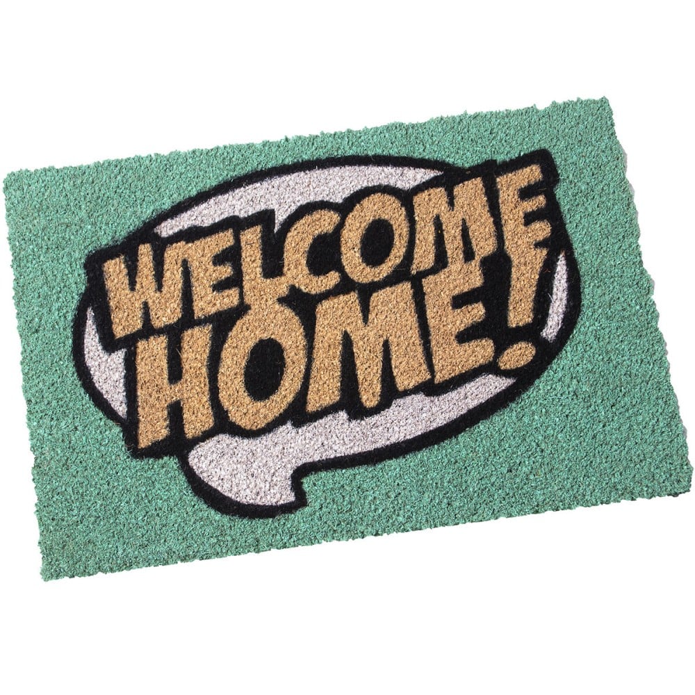 Fußmatte Alexandra House Living Welcome Home grün 40 x 2 x 60 cm