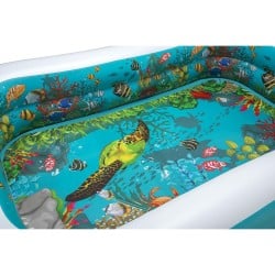 Bestway Aufblasbares Pool 2 Kammern 3D Meeresboden mit Zubehör 262x175x51 cm +3 Jahre Garten 54177