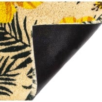 Doormat Alexandra House Living Yellow 40 x 2 x 60 cm Flowers