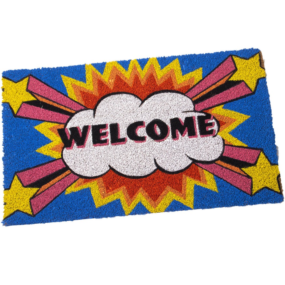 Doormat Alexandra House Living Welcome Multicolour 45 x 2 x 75 cm