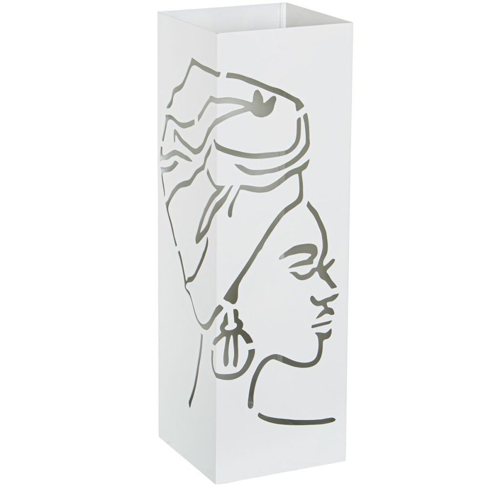 Umbrella stand Alexandra House Living White African Woman 16 x 49 x 16 cm