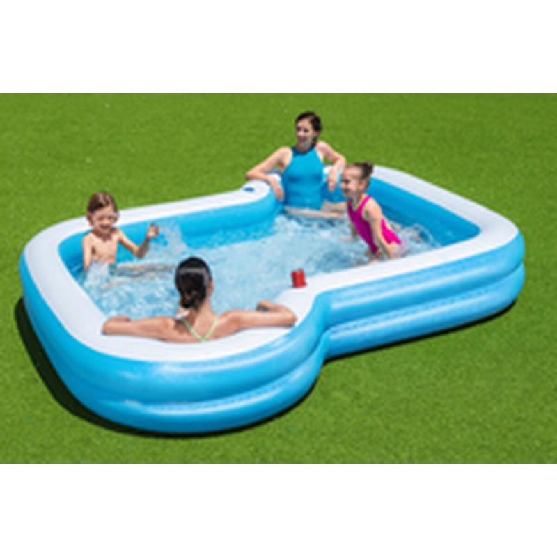 Bestway Piscine Gonflable 2 Chambres Family 305x274x46 cm +3 Ans Jardin 54321