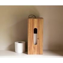 Porte-rouleaux pour Papier Toilette Alexandra House Living Marron Bois d'acacia 14 x 33 x 14 cm