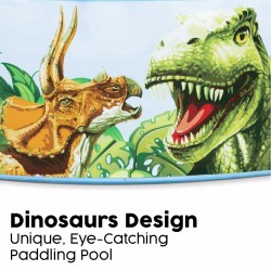 Bestway Starres Kinderbecken PVC Dinosaurier 183x38 cm +2 Jahre Garten 55022