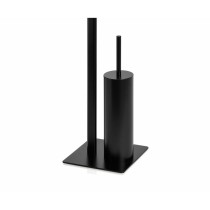 Toilet Paper Holder with Brush Stand Alexandra House Living Black Metal 20 x 71 x 20 cm