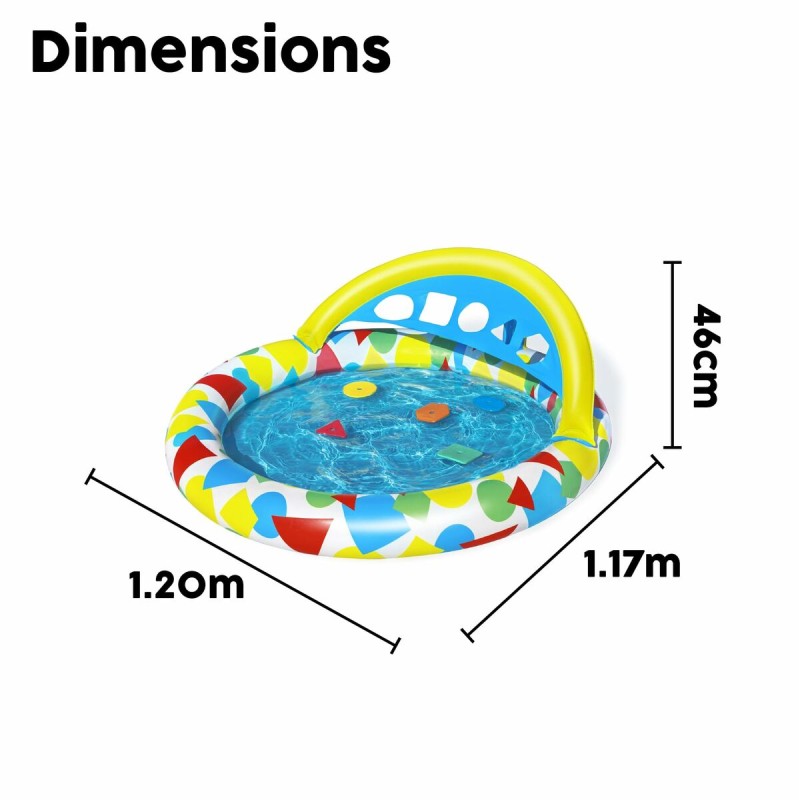 Bestway Aufblasbares Kinderlernbecken 120x117x46 cm +4 Monate Garten 52378