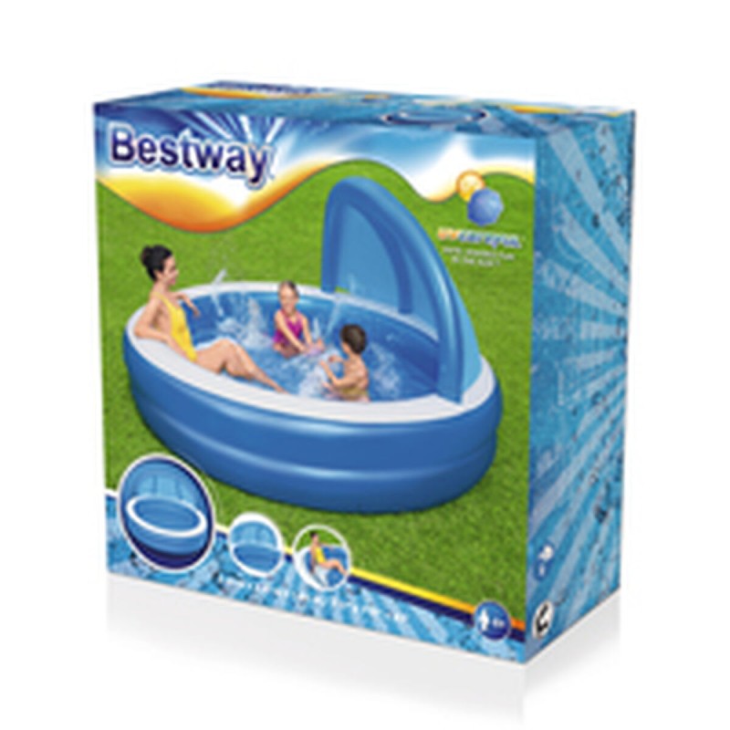 Inflatable Paddling Pool for Children Bestway Multicolour 241 x 241 x 140 cm