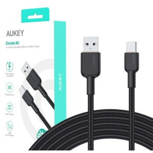 USB-C Cable to USB Aukey CB-NAC1 Black 1 m