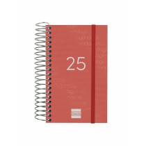 Diary Finocam YEAR Red Mini 7,9 x 12,7 cm 2025