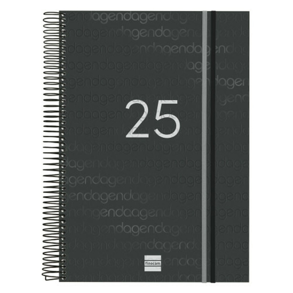 Agenda Finocam YEAR Noir A4 21 x 29,7 cm 2025