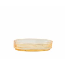 Soap dish Alexandra House Living Yellow Crystal 9 x 2 x 12 cm