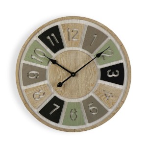 Horloge Murale Versa Bois MDF Bois MDF/Verre (4,5 x 60 x 60 cm)