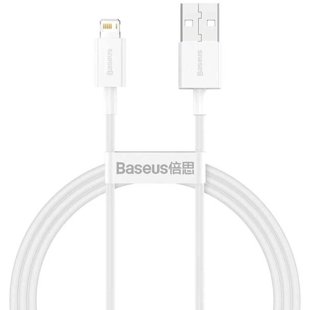 USB auf Lightning Verbindungskabel Baseus CALYS-A02 Weiß 1 m