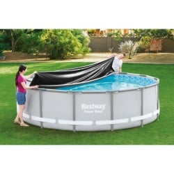 Poolabdeckung Bestway Schwarz Ø 427 cm